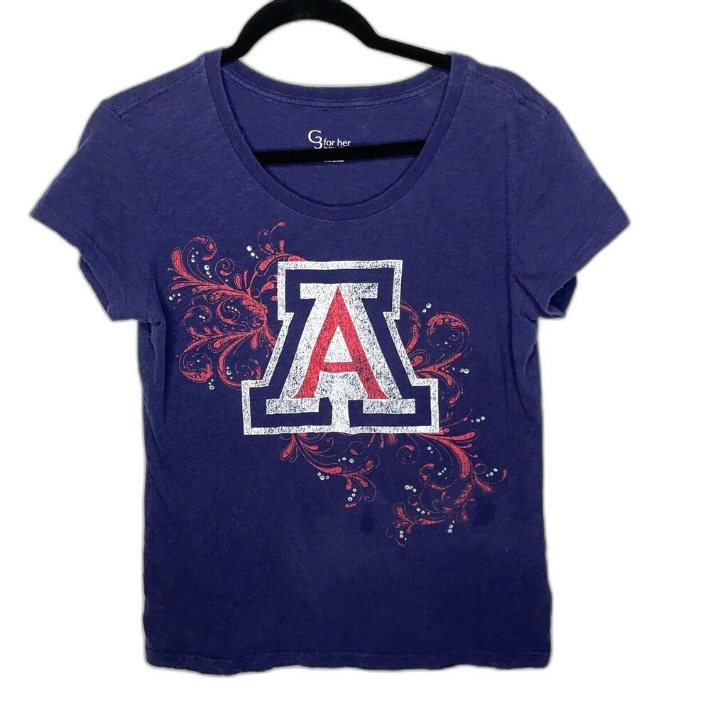 G III Apparel T-Shirt Women's XL Blue Arizona Wildcats U of A NCAA